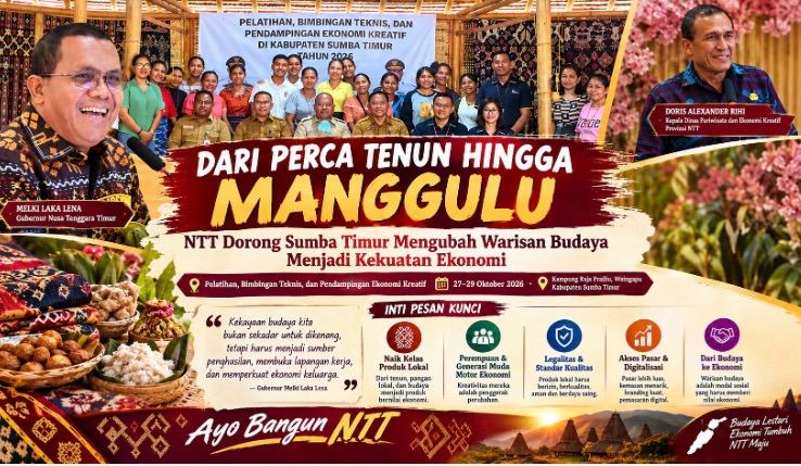 DARI PERCA TENUN HINGGA MANGGULU, NTT DORONG SUMBA TIMUR MENGUBAH WARISAN BUDAYA MENJADI KEKUATAN EKONOMI